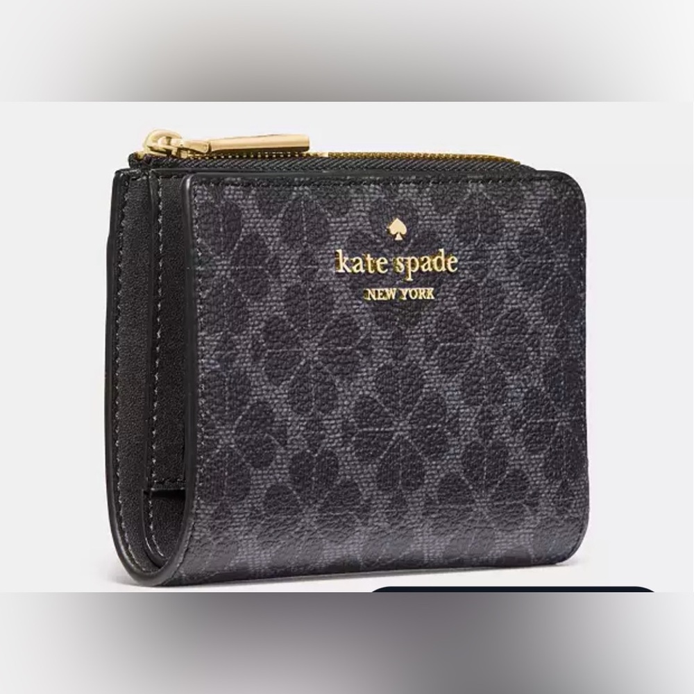 KATE SPADE Spade Flower Small LZip Wallet
Color Black-Gold
GUARANTEED AUTHENTIC - Picture 3 of 6